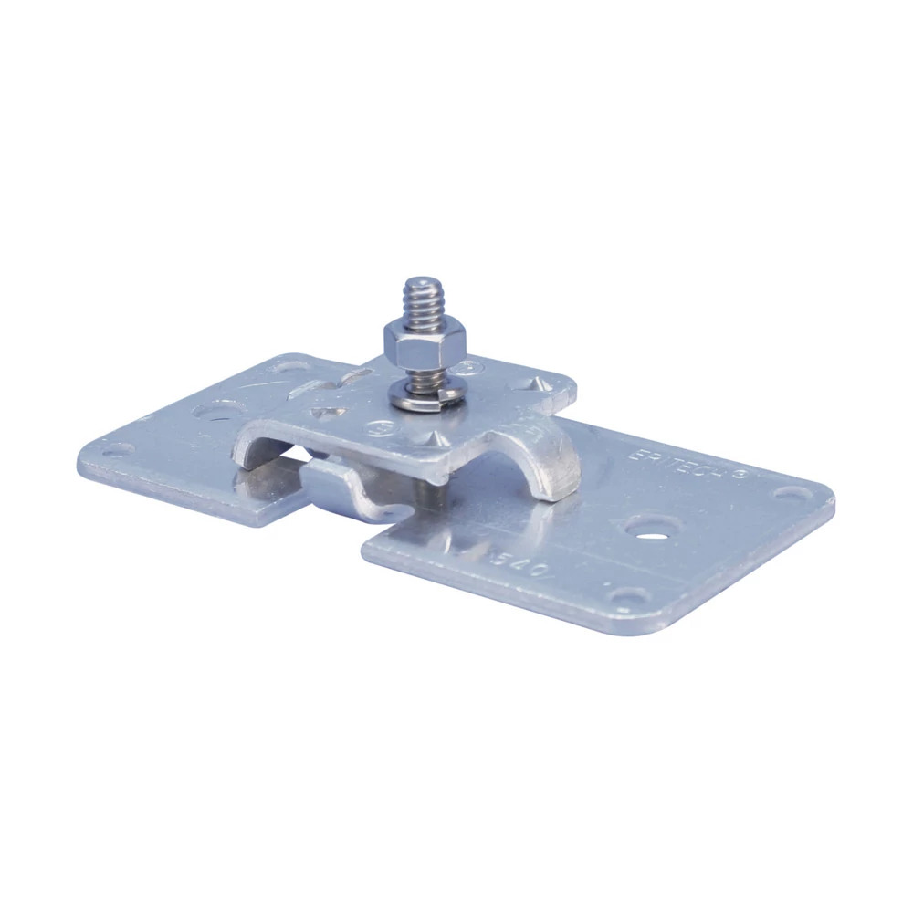 LPA540 Stamped Bonding Plate, 4/0 AWG Cable, 1-1/4 in H x 4-1/4 in W x 2-1/8 in D Plate, 0.2 x 0.311 in Plate Hole, Aluminum