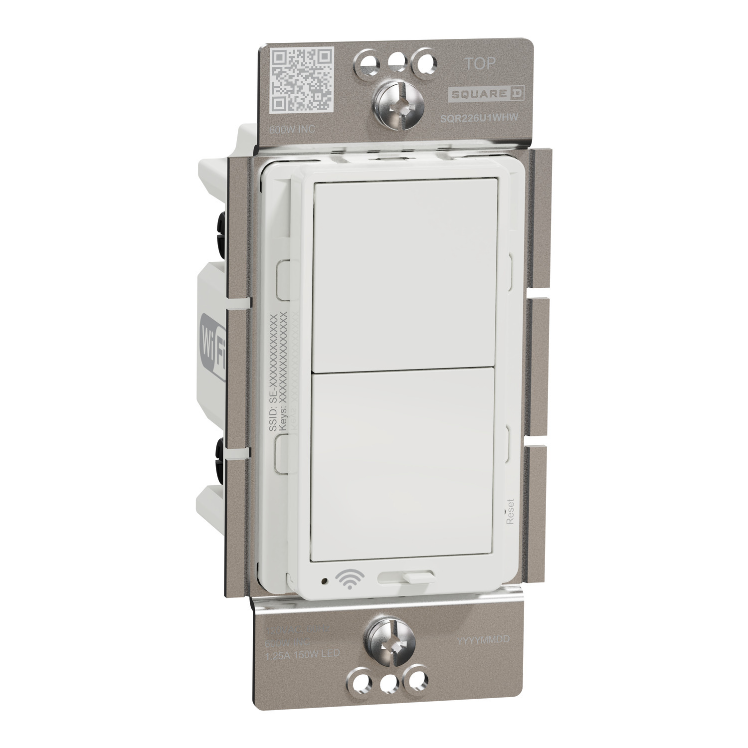 SQR226U1WHW X Series Switch, 120 V, 15 A, 1 Poles, White
