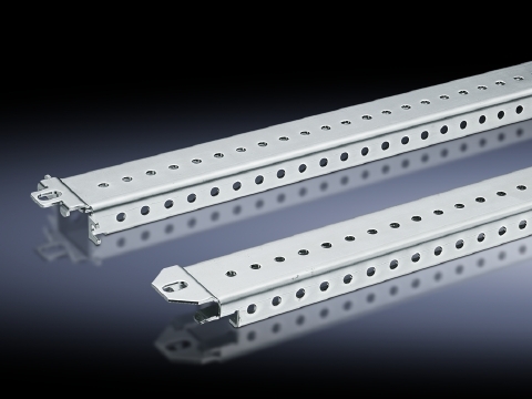 8612280 Punched Rail, 38 mm H x 18 mm W, For Use With TS Series 800 mm W x 800 mm D Enclosure, Sheet Steel