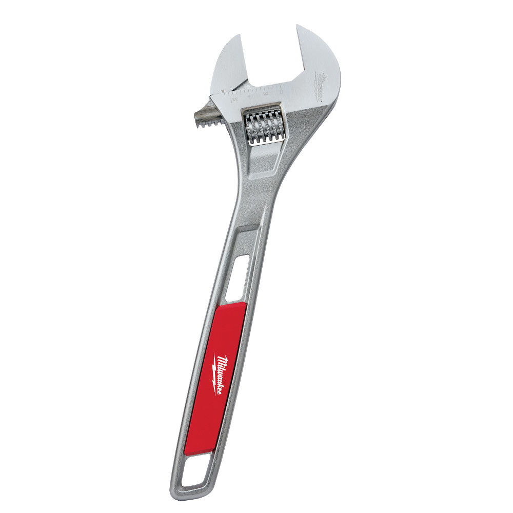 48-22-7415 Uninsulated Adjustable Wrench, 1-3/4 in, Polished Chrome, 15 in OAL, Steel Body, ASME Specified, Steel