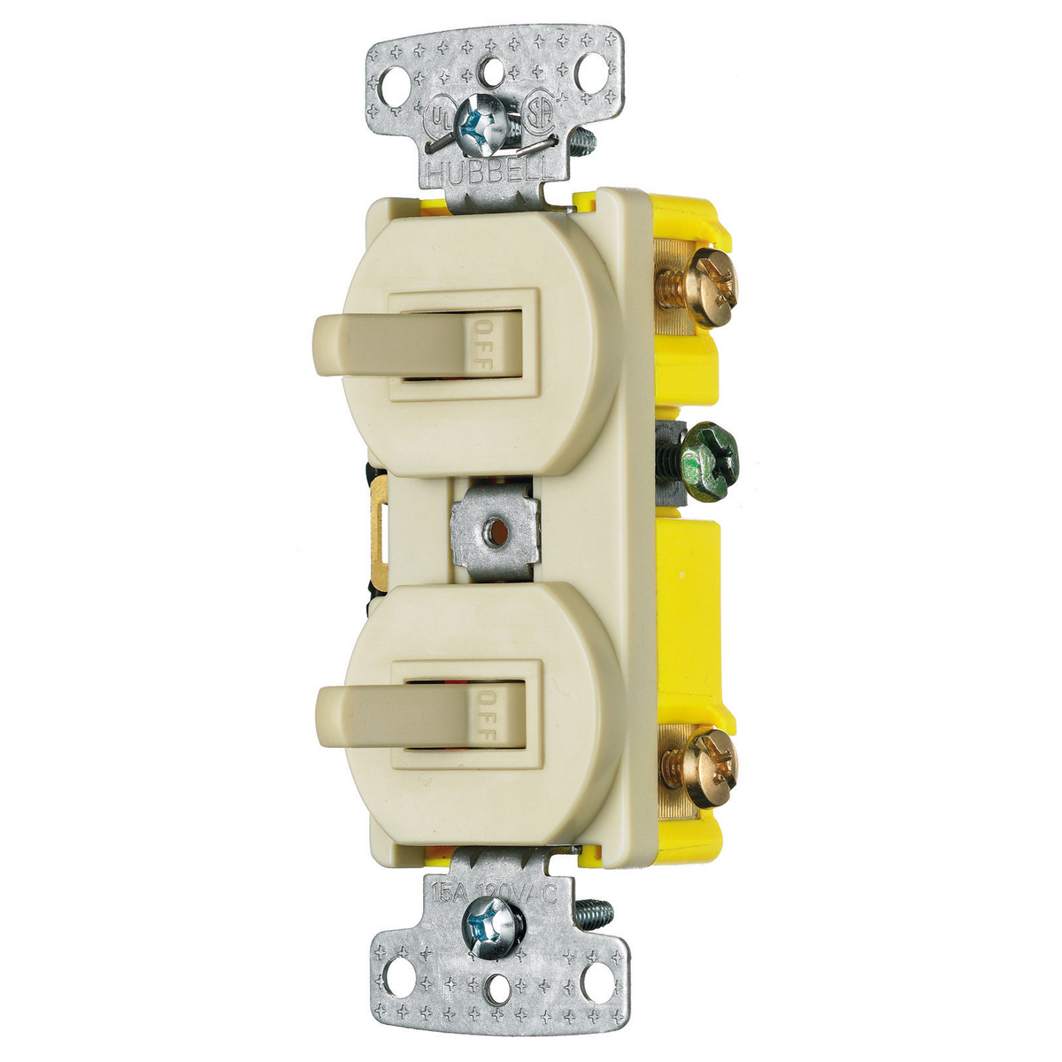 RC103I Traditional 2-Position Standard Traditional Switch Combination Device, Electrical Ratings: 120 V AC, 15 A, 1800 W, 1 Poles