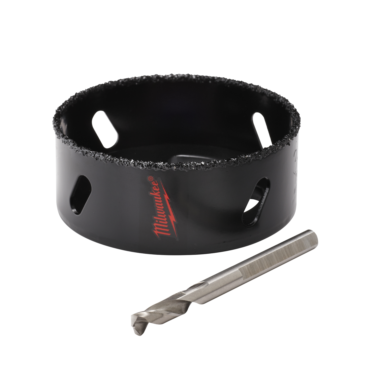 49-56-0296 Continuous Grit Edge Recessed Lighting Hole Saw, 3-1/8 in Dia, 1 in D Cutting, Carbide Cutting Edge, 5/8-18 Arbor