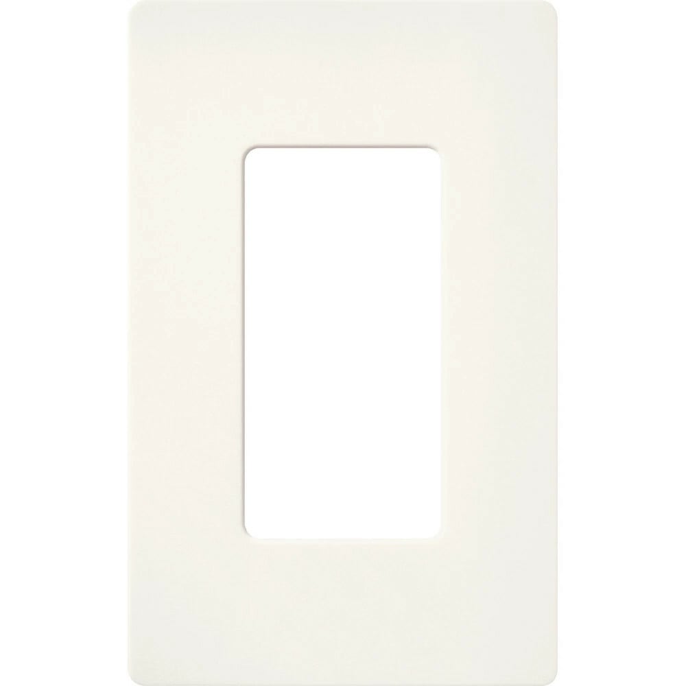 SC-1-BW Claro Wall Plate for Decorator-Style Dimmers, Switches, and Outlets, 1 Gang, Satin, Brilliant White