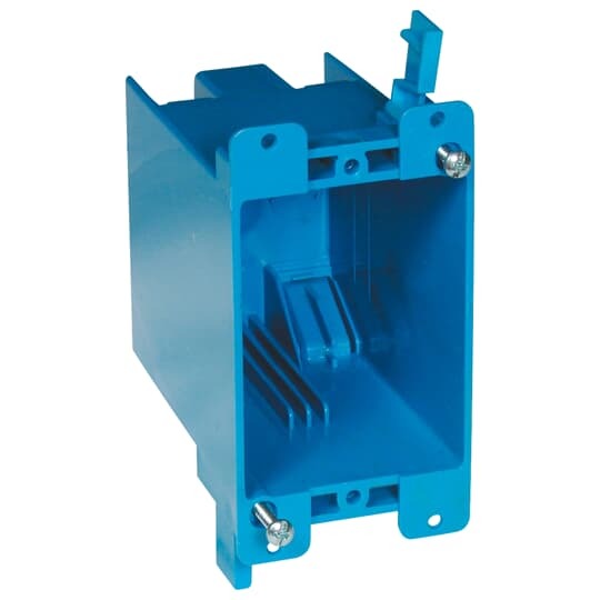 B120R Carlon Old Work Outlet Box, PVC, 20 cu-in Capacity, 1 Gangs, 4-1/8 in L x 2-15/16 in W x 3-5/8 in D