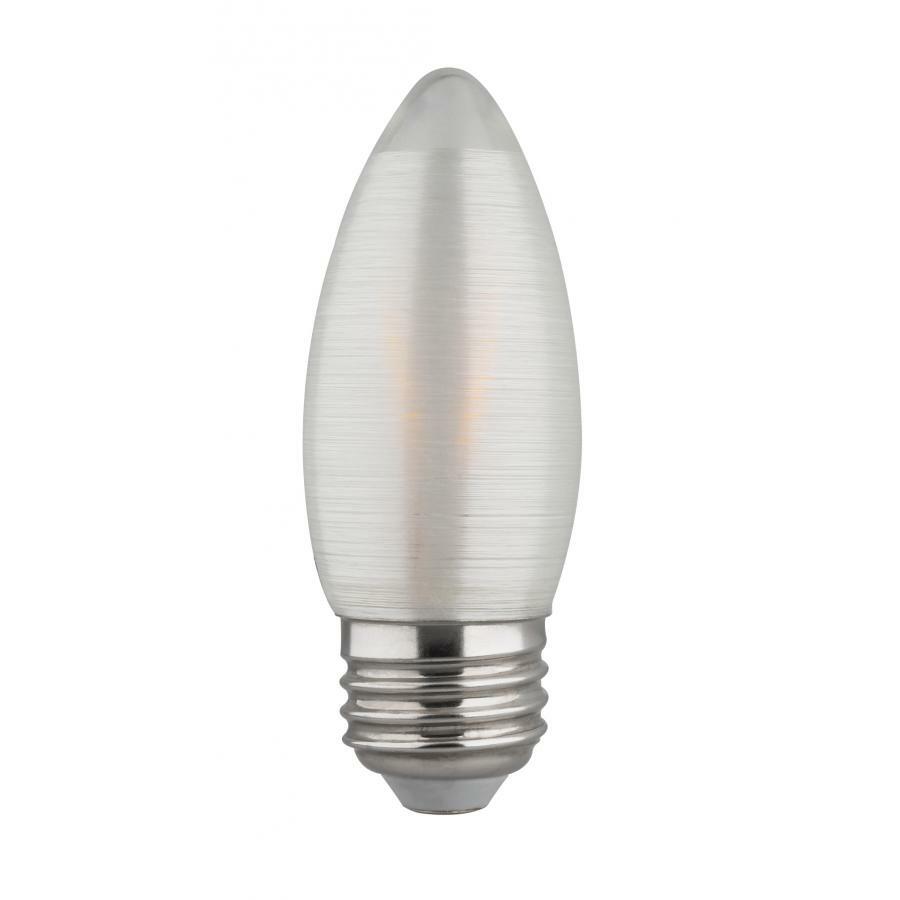 S23403 Dimmable LED Candle Light Bulb, 2 W, 20 W Incandescent Equivalent, E26 Lamp, C11 Shape, 120 Lumens
