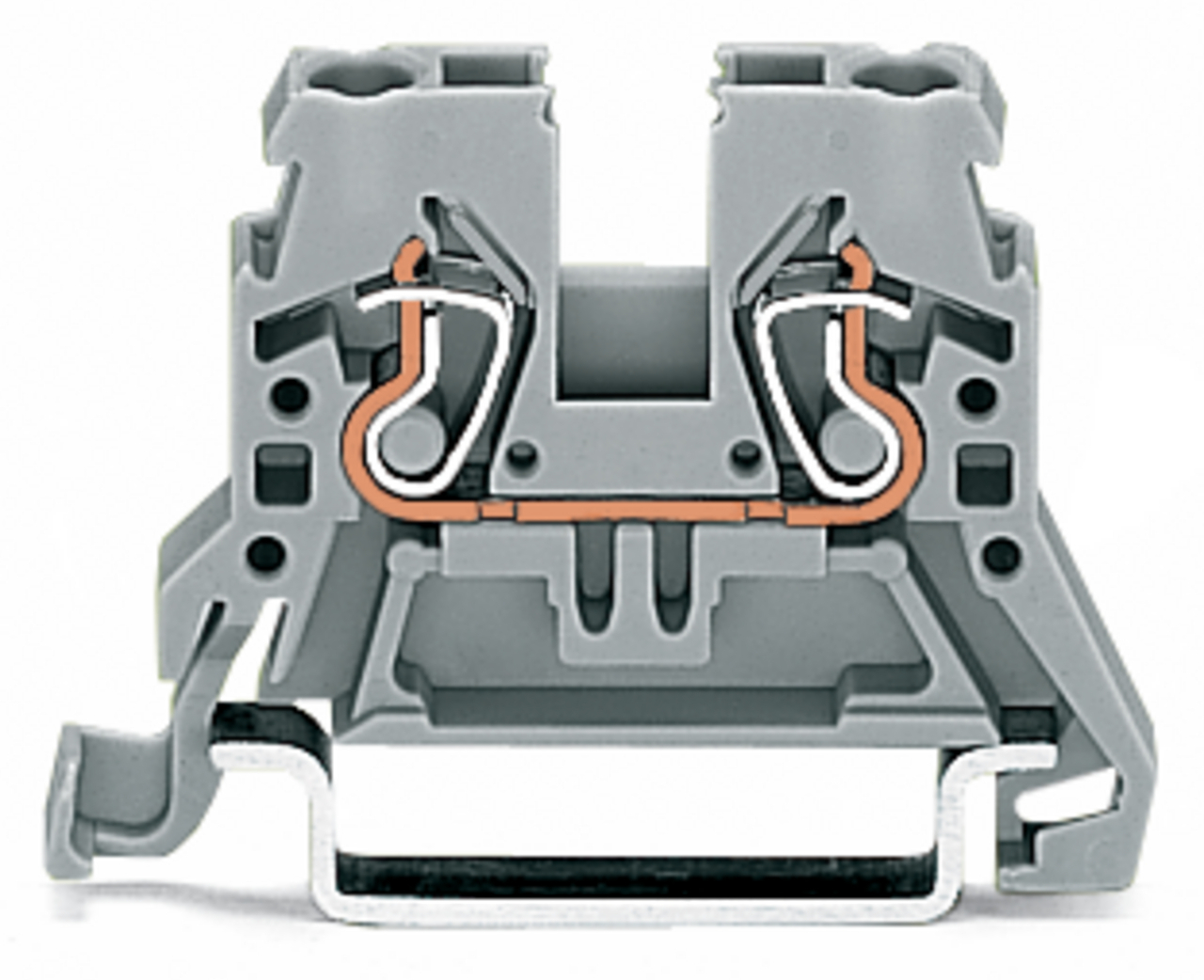 870-901 Operating Tool Conductor Terminal Block, 500 V, 24 A, 28 to 12 AWG Wire, 1 Poles, DIN Rail Mount