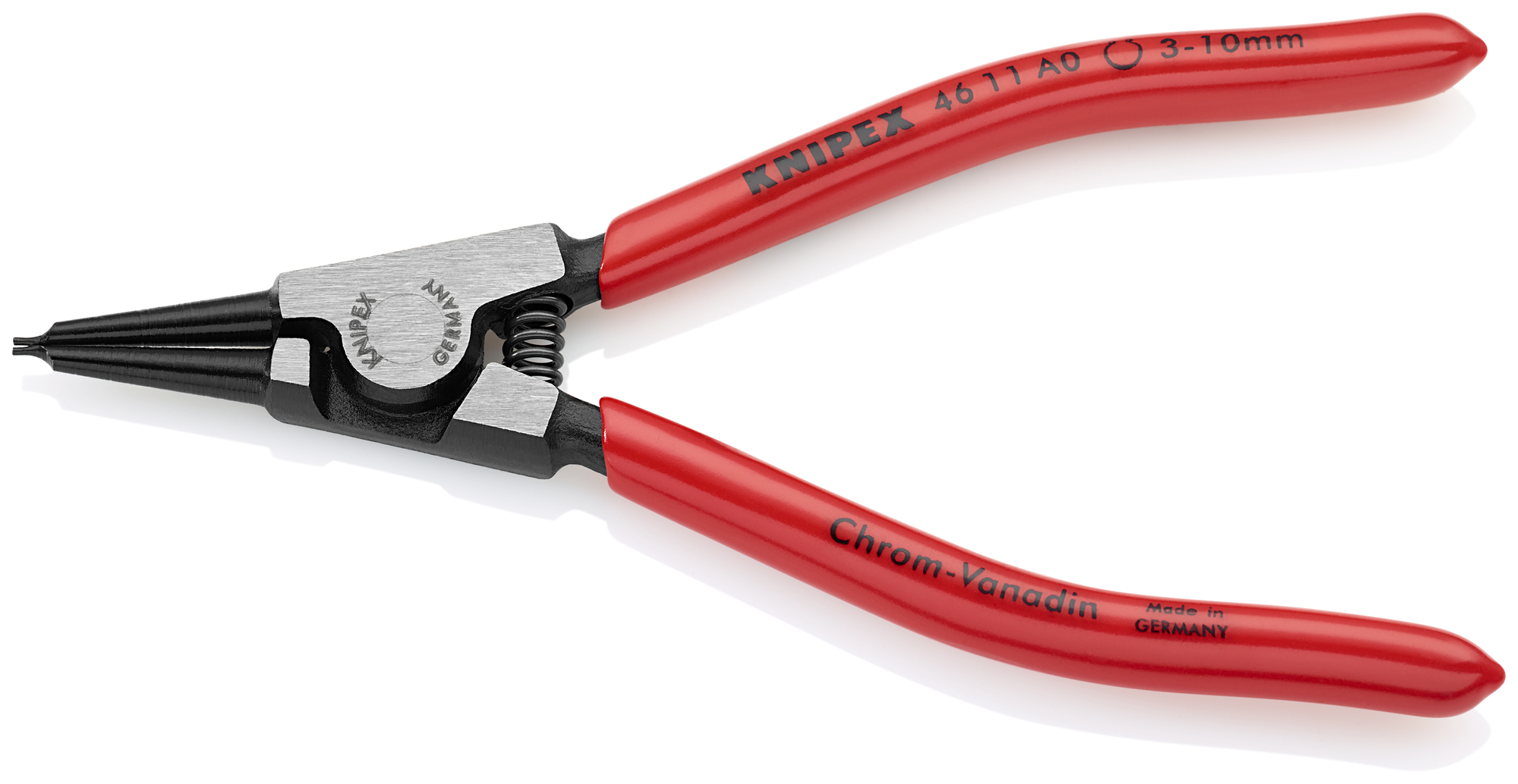 External Snap Ring Pliers-Forged Tips, 5 1/2 in., Plastic coating, 1/32 in. Tips