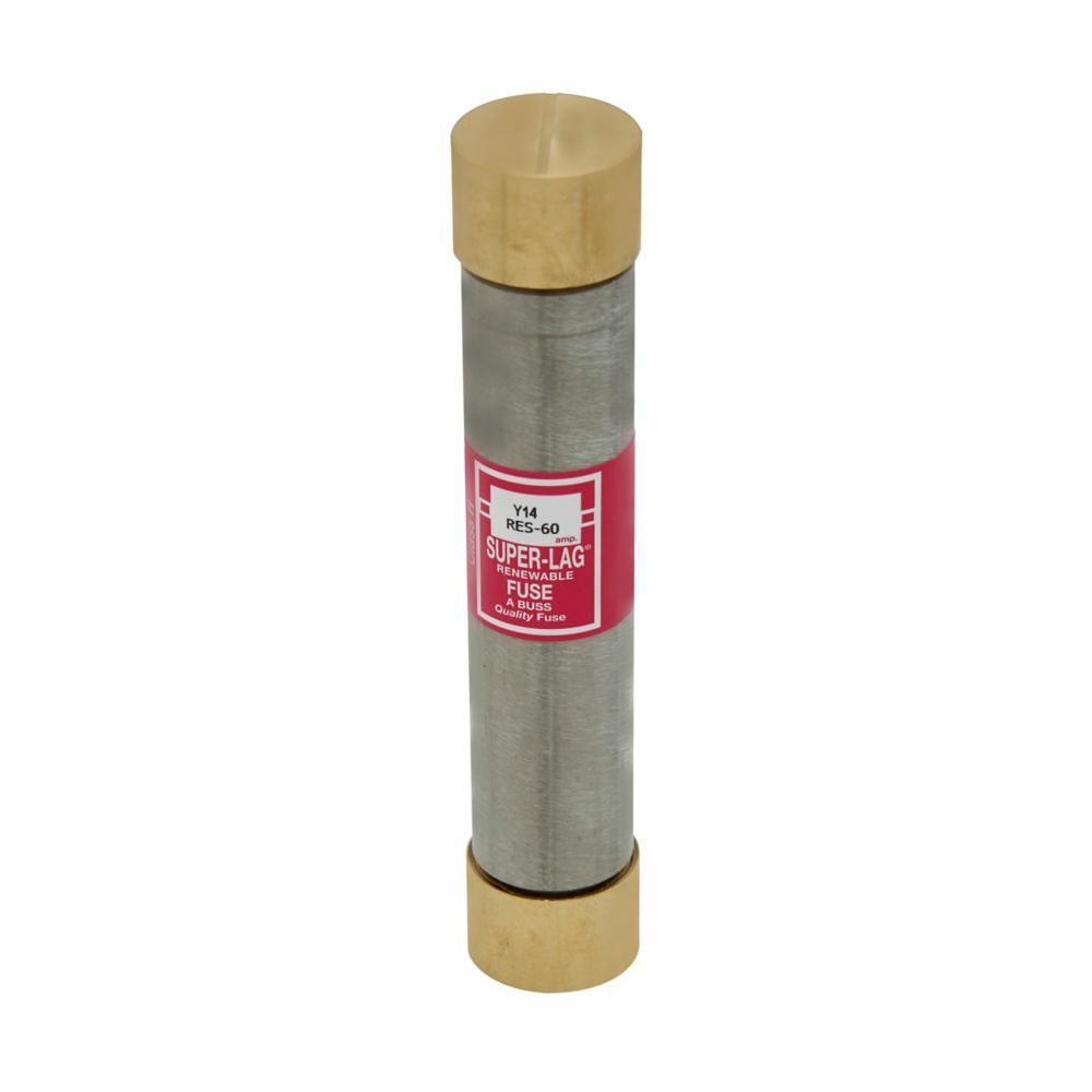 RES-35 Super-Lag Non-Current Limiting Non-Indicating Non-Time Delay Non-Rejection Renewable Fuse, 35 A, 600 V AC, 10 kAIC Interrupt, Class: H, Cylindrical Body