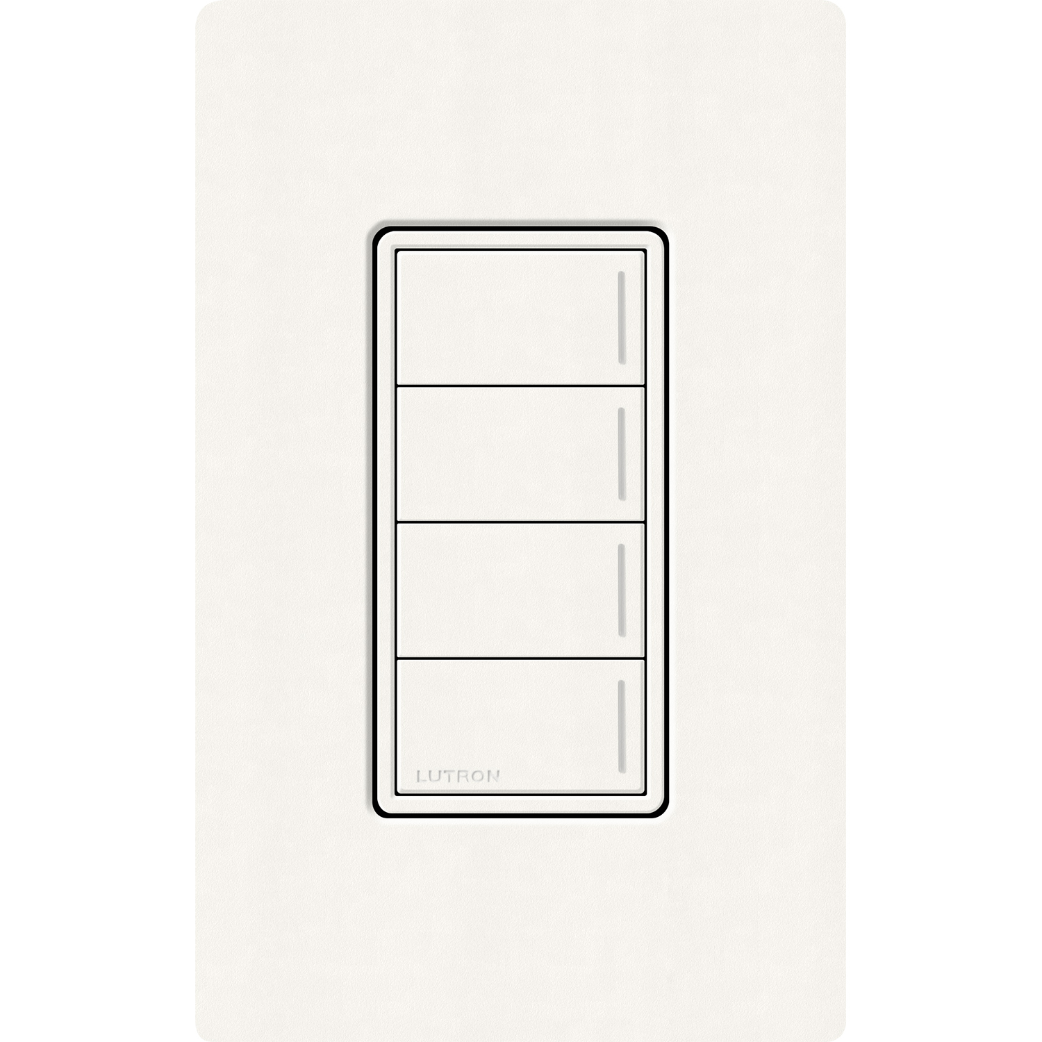 RRST-W4B-BW Sunnata RF 4-Button Wall Keypad for RA3 Systems, Neutral Required, 120-277V, Brilliant White