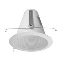 17550AWL Cone Baffle Trim, 6 in ID x 7-1/2 in OD, Incandescent Lamp, For Use With 6 in Recessed Housing, Aluminum