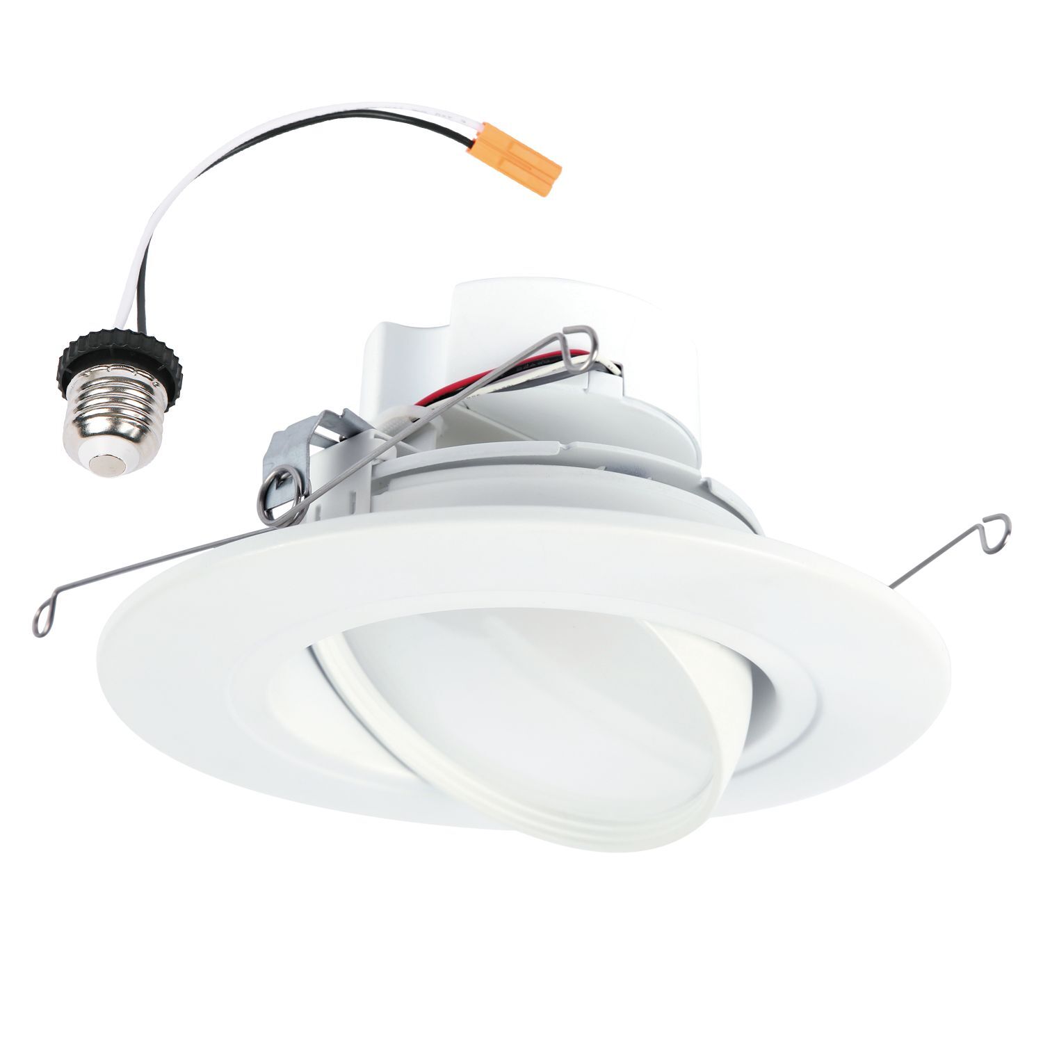 RA56LS9FSD2W1EWH Halo RA Adjustable Recessed Trim, LED Lamp, Aluminum