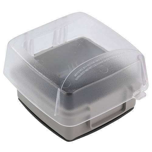 WP5240C Heavy Duty Non-Metallic Weatherproof While-In-Use Cover, 6-1/2 in L x 6-1/2 in W x 3-5/8 in D, Receptacle Cover, Polycarbonate