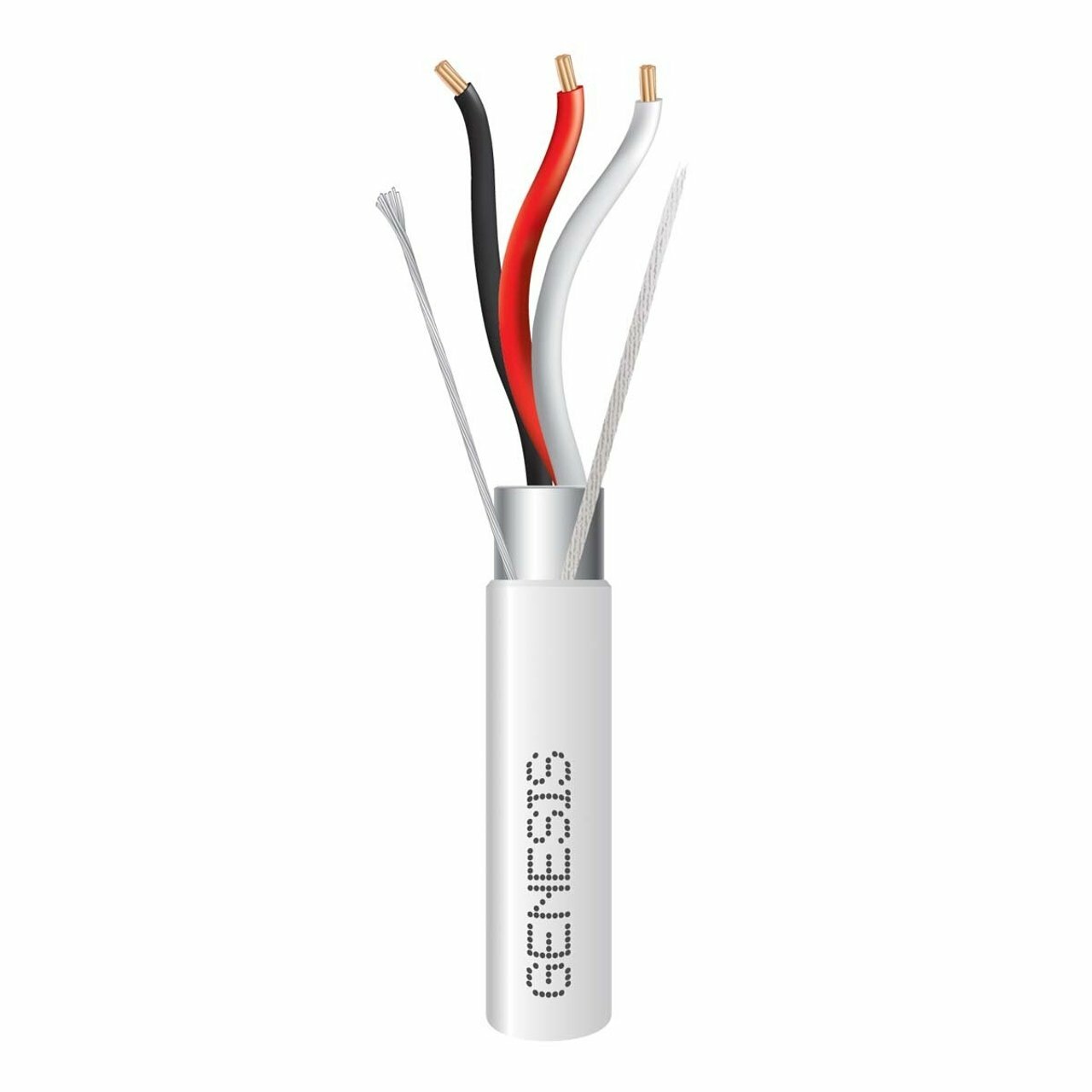 18/3 STRANDED SHIELDED CABLE - 1000 FT PULL BOX - WHITE