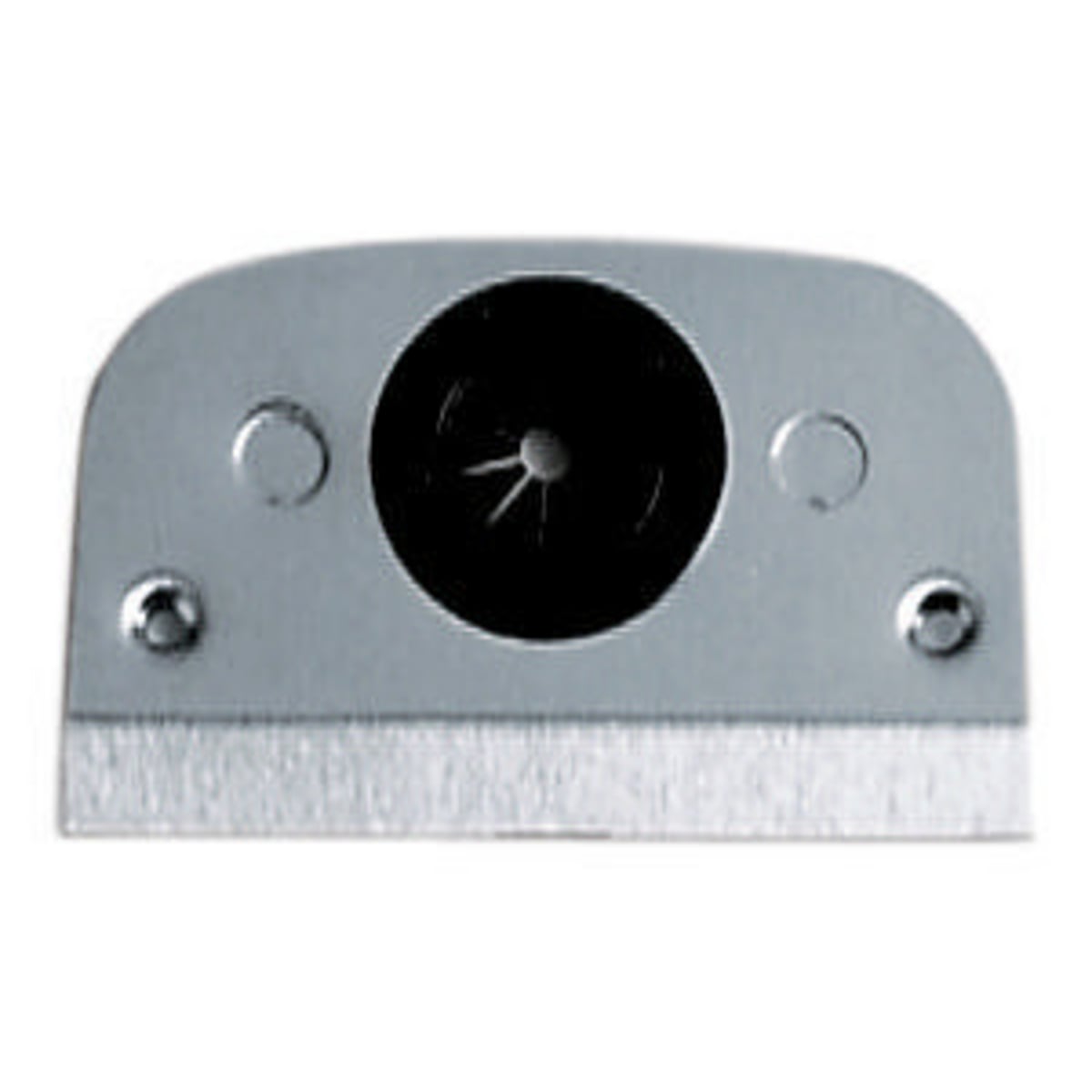 SS309T Lo-Con Non-Insulated Plate Pedestal Style Stamped Standard Telephone Bushing, 1 Gangs, Stainless Steel