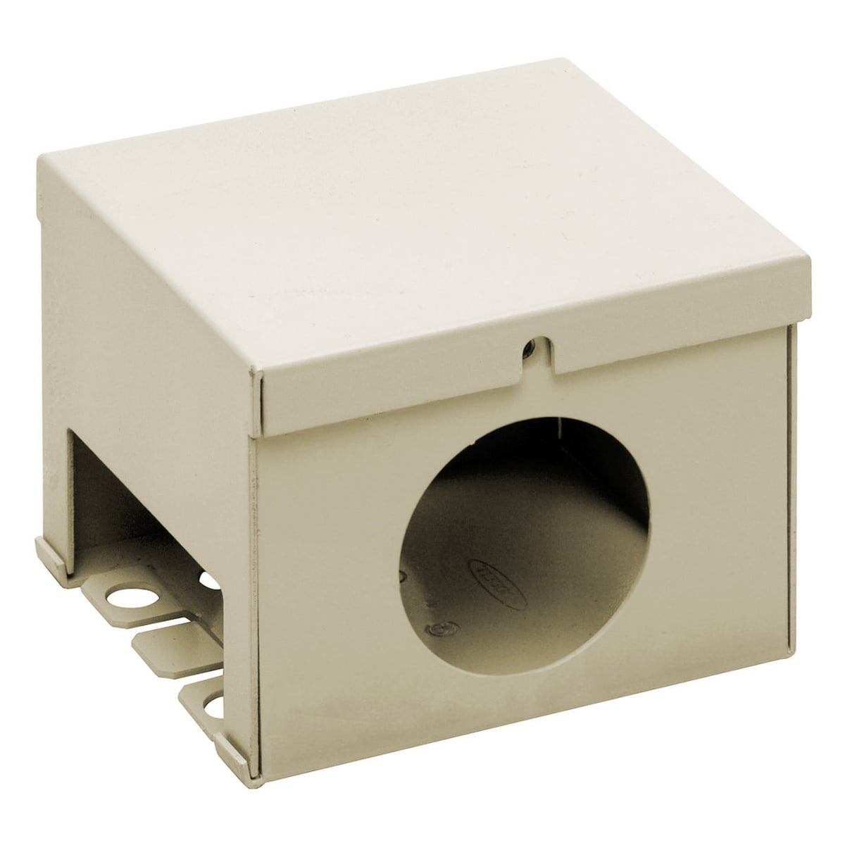 HBL2410FCIV Full Capacity Standard Entrance End Fitting, 1.22 sq-in, For Use With HBL2400 Series Metal Raceway, Roll Formed Steel, Ivory