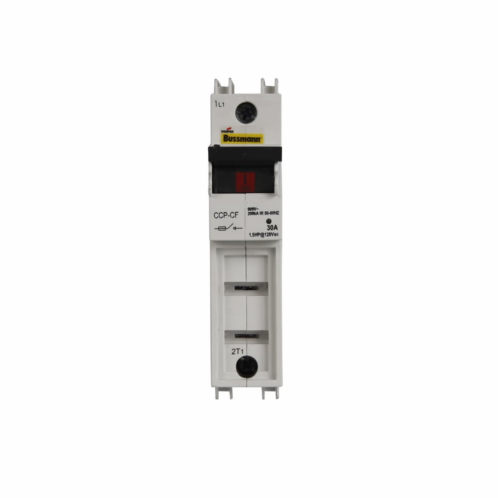 CCP-1-30CF CUBEFuse Fusible Disconnect Non-Indicating Compact Circuit Protector, 600 VAC/125 VDC, 30 A, 1 Pole, Class CF Fuse, 18 to 6 AWG Wire