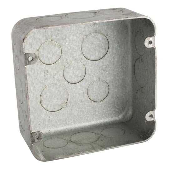 72171-SVT Steel City Specialty Vaportight Outlet Box, Steel, 42 cu-in Capacity, (1) Outlets, 4-11/16 in H x 4-11/16 in W x 2-1/8 in D