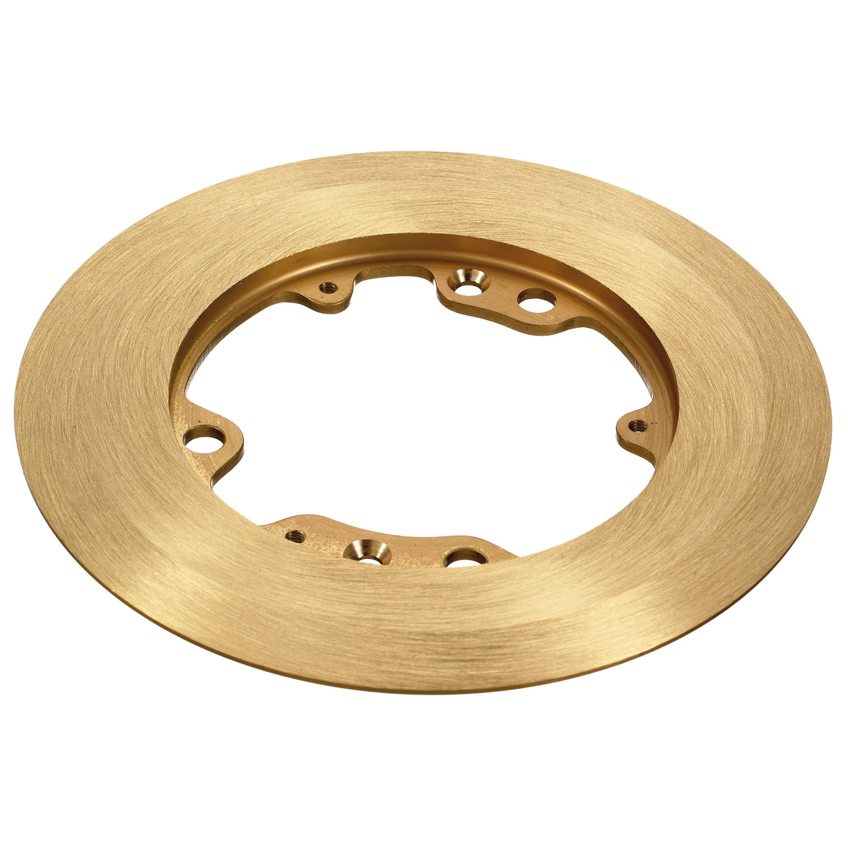 S3082 Machined Standard Carpet Flange, 6-1/4 in Dia, 6-1/4 in L, Brass