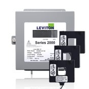 2K208-2D VerifEye 2000 3-Phase 4-Wire Surface Mount Split Demand Meter Kit, 120/208 V AC, 200 A, LCD Display, Isolated Pulse Output Communication