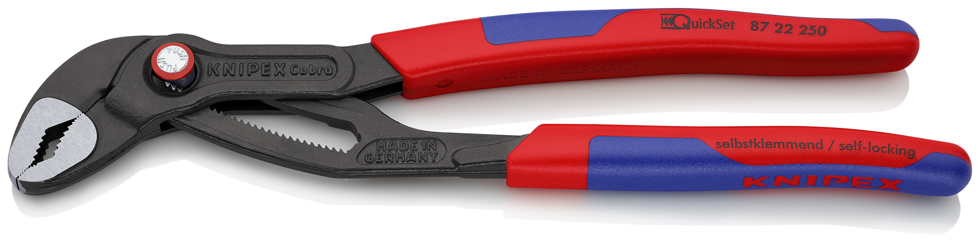Cobra QuickSet Water Pump Pliers, 10 in., Slim Multi-Component