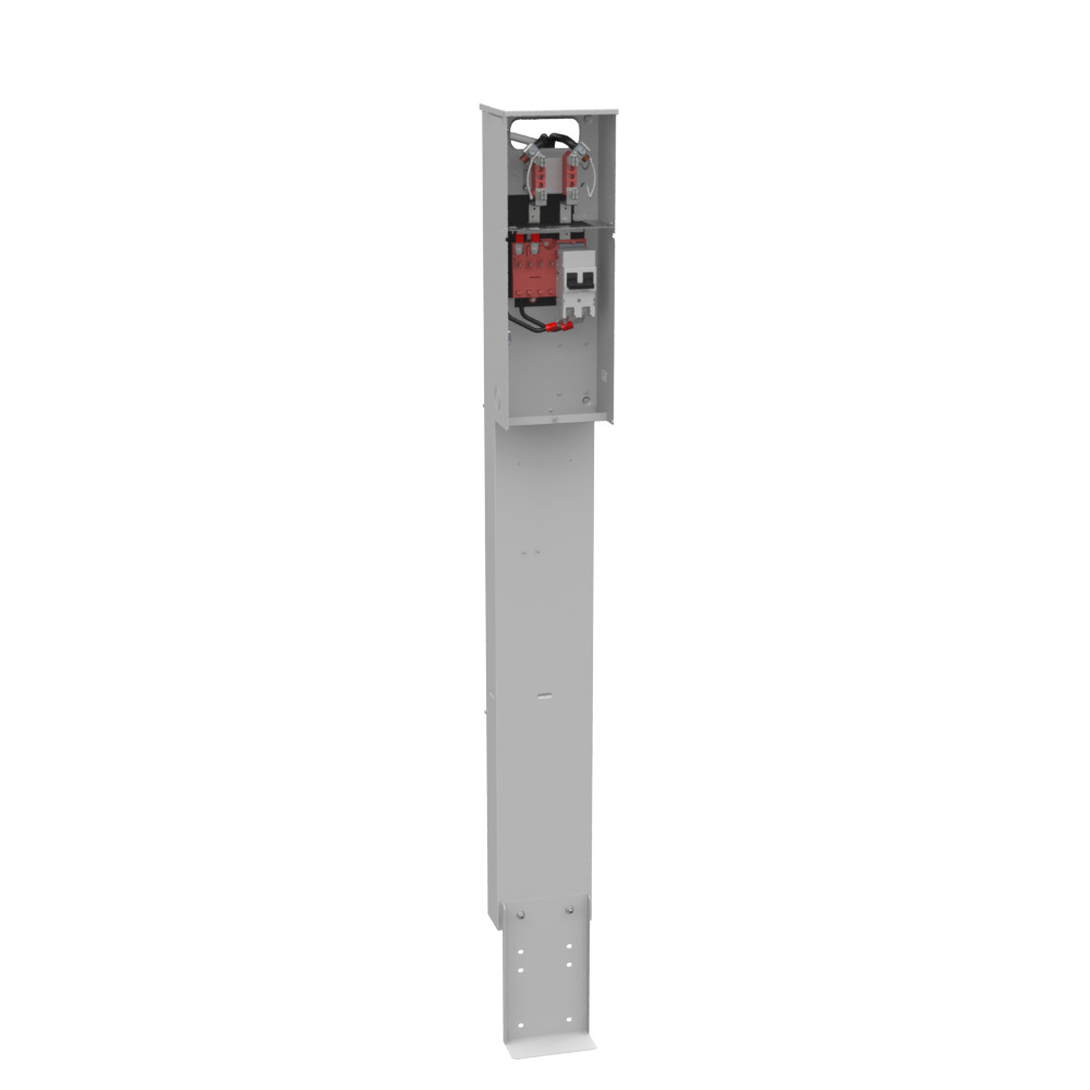 4 TERM RNGLS PLAIN TOP HRN BYPS 1-200 AMP MN BRKR SGL PED DIR BURY FLORIDA METER GROUP