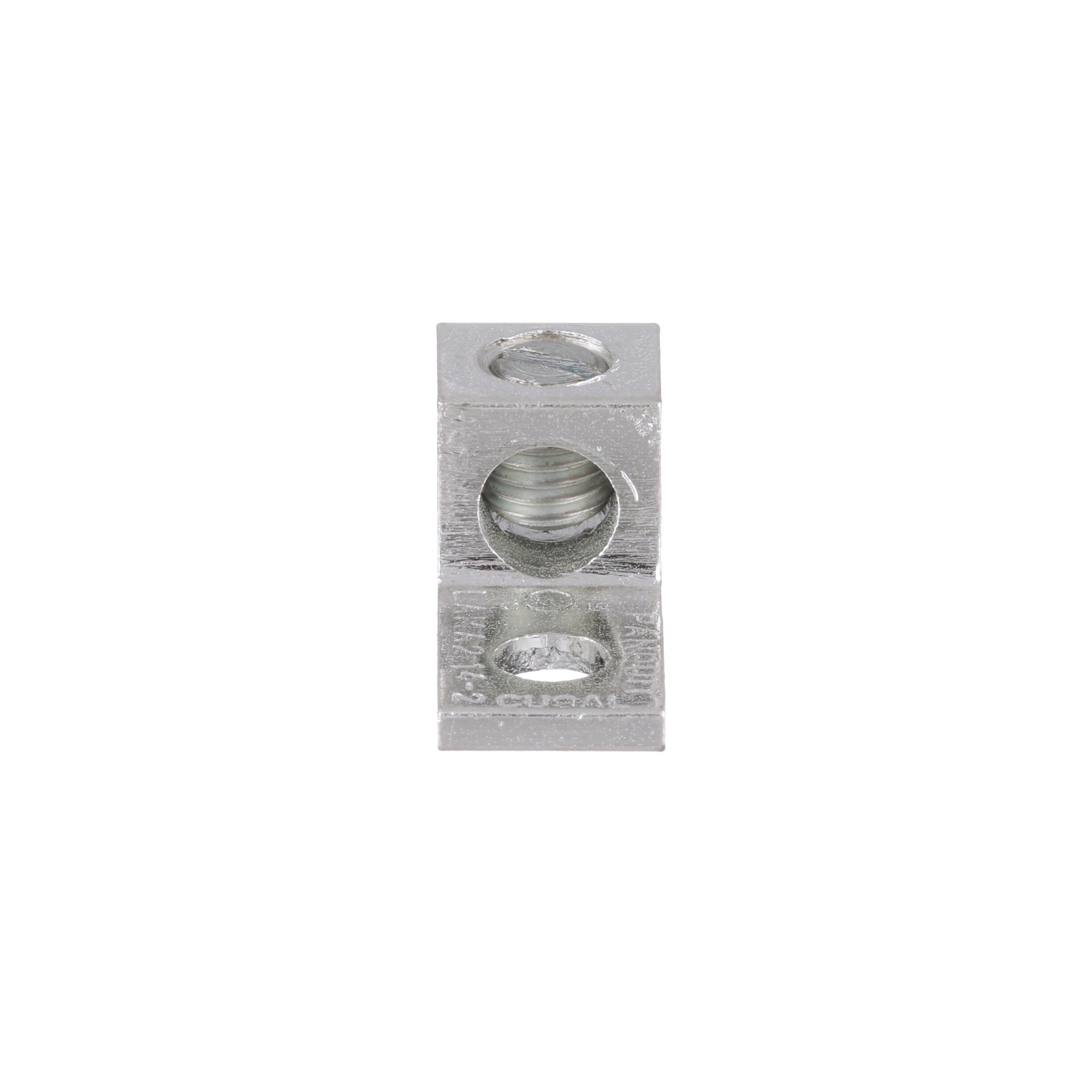 Pan-Lug LAMA2-14-QY Mech Con, One Hole Lug, 2, Tin Plt Al, Strt, One 1/4" Stud