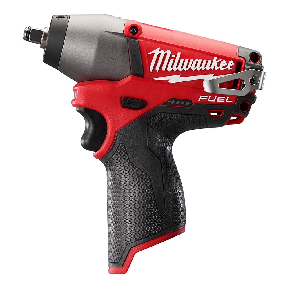 2454-20 M12 Fuel Compact Cordless Impact Wrench, 3/8 in Straight Drive, 2650/3500 bpm, 117 ft-lb Torque, 12 V DC, 6-1/2 in OAL