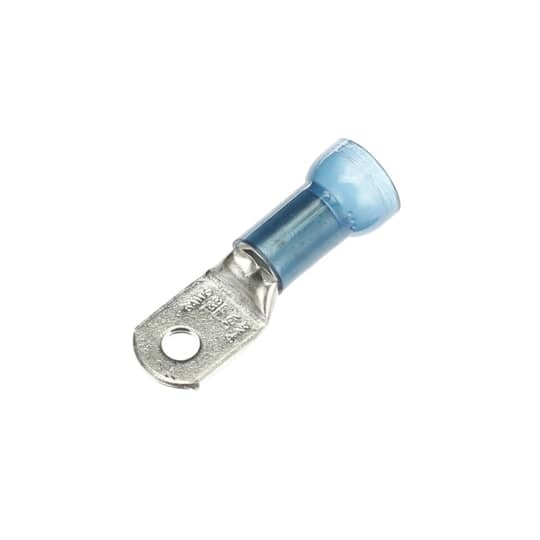 RE6-10 Sta-Kon RE Series Insulated Ring Terminal, 6 AWG Conductor, 1.65 in L, Brazed/Overlapped Seam Barrel, Copper, Blue