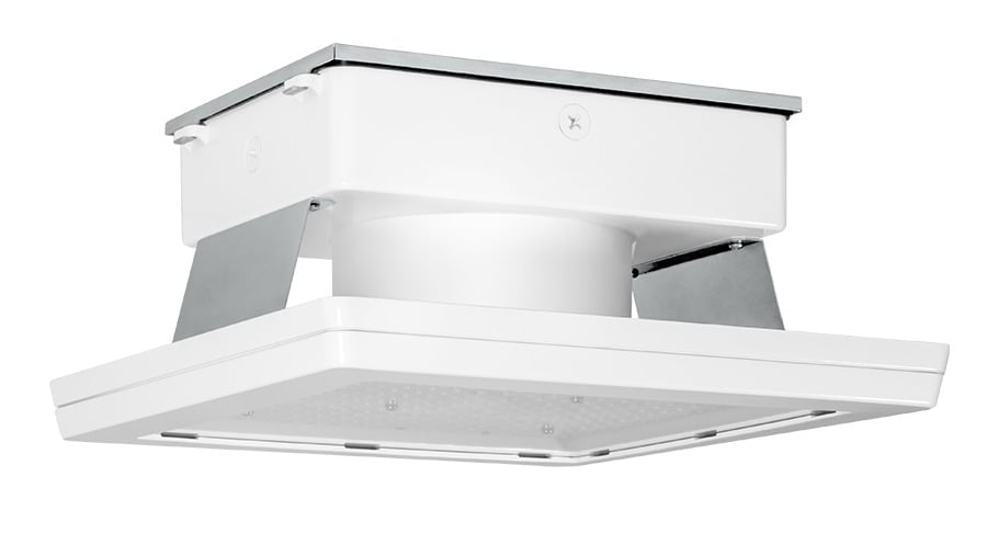 MASI16-52W/D10 Canopy Lighting With 0 to 10 VDC Dimming Driver, 54 W Fixture, 120/208/240/277 V AC, White Housing