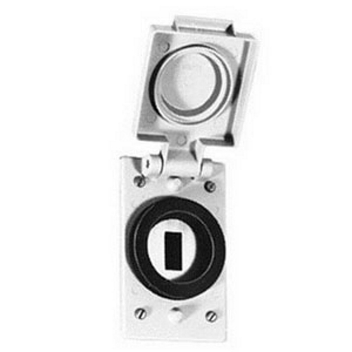 FSK-WT2 Single Device Box Cover, 4-9/16 in L x 2-13/16 in W x 1-5/32 in D, Toggle Switch/Receptacle Cover, Die Cast Copper Free Aluminum