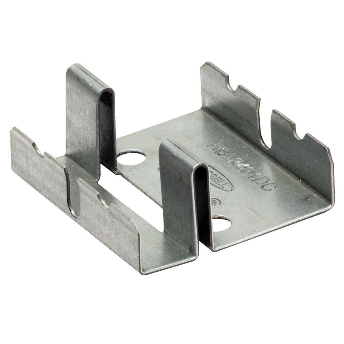 HBL2401DC Divided Standard Raceway Coupling, For Use With HBL2400, HBL2400D Series Metal Raceway, Roll Formed Steel, Plated