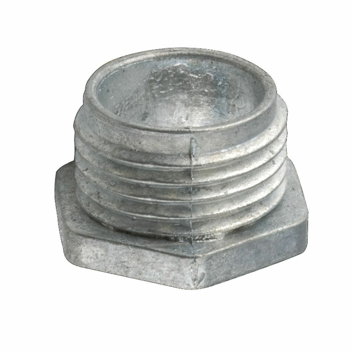1662 Non-Insulated Conduit Nipple, 1/2 in, For Use With Rigid Conduit, Die Cast Zinc, Metallic