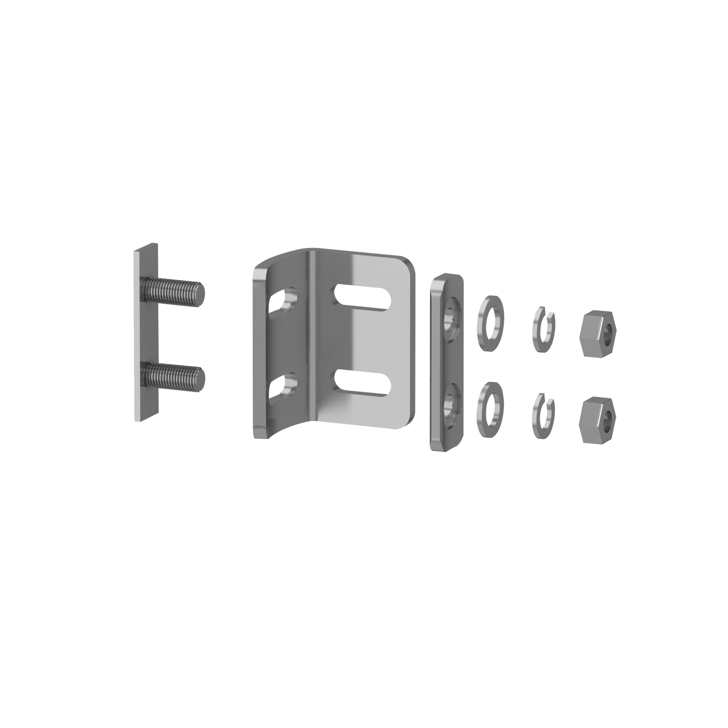 XUSZBSC4 Curved Bracket, For Use With XUSL2E Type 2 and XUSL4E Type 4 Safety Light Curtain, 1.18 in L x 1.57 in W x 1.1 in H