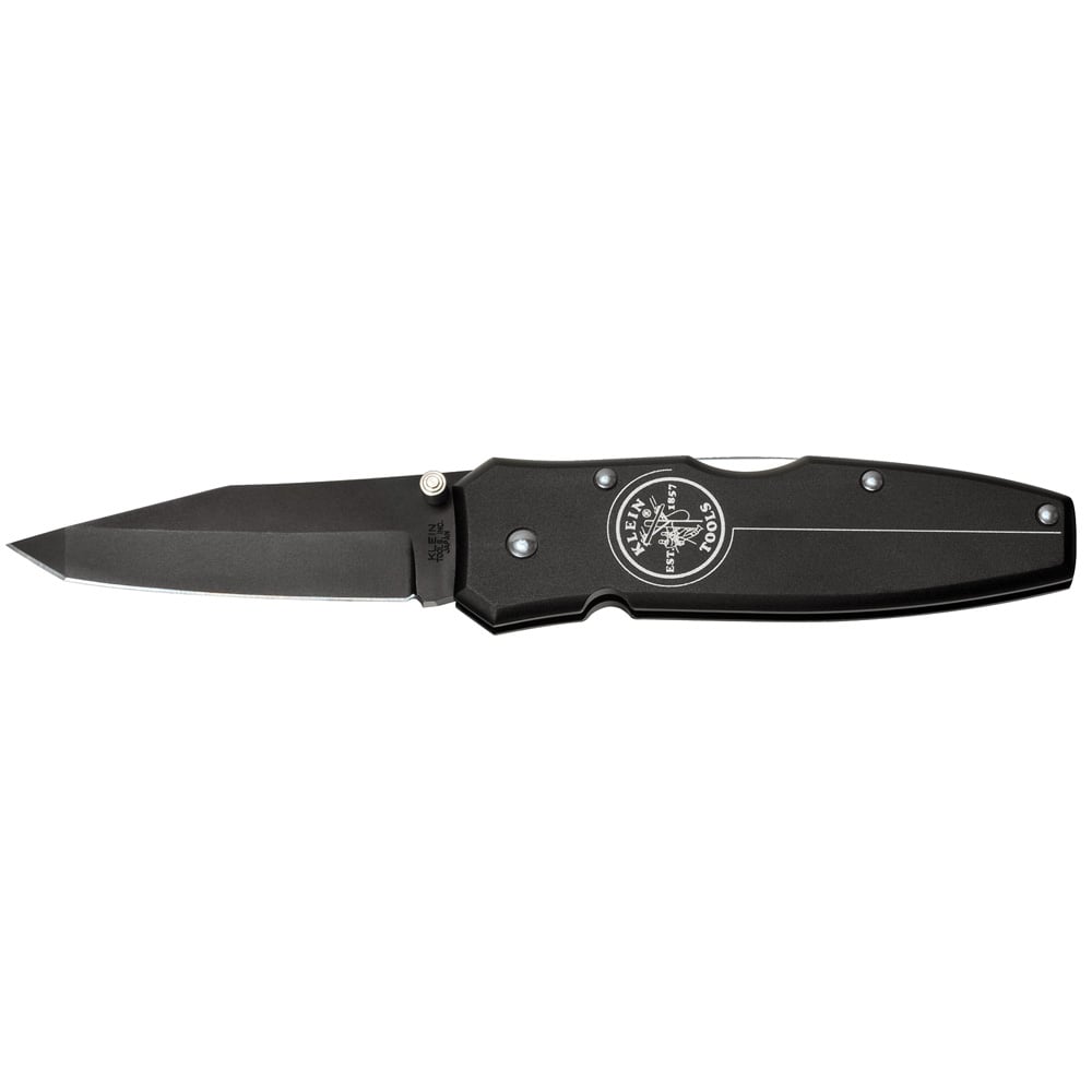 44052BLK 1-Blade Pocket Knife, Stainless Steel Tanto Blade, 2.563 in L Blade, Lock Back Opening
