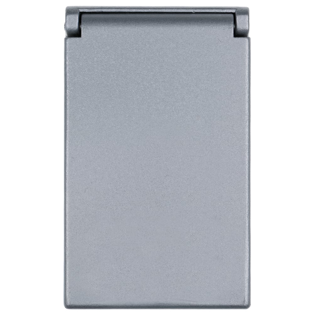 7420 WeatherproofHeavy Cast Aluminum Cover 1 Gang 1593-inch Max Diameter Power Outlet, Vertical