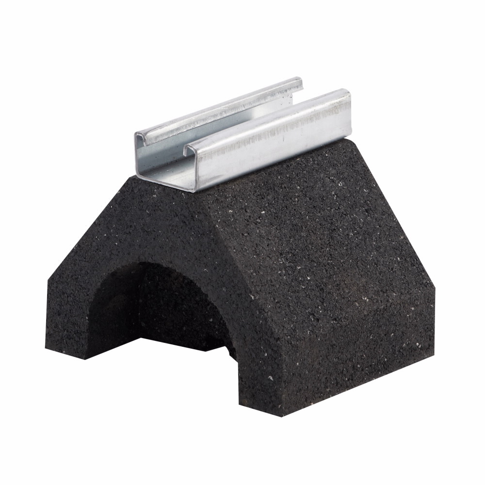 DB5 Dura-Blok DB Series Rooftop Support Base With B44 Channel, 6 in L x 5 in W, Rubber