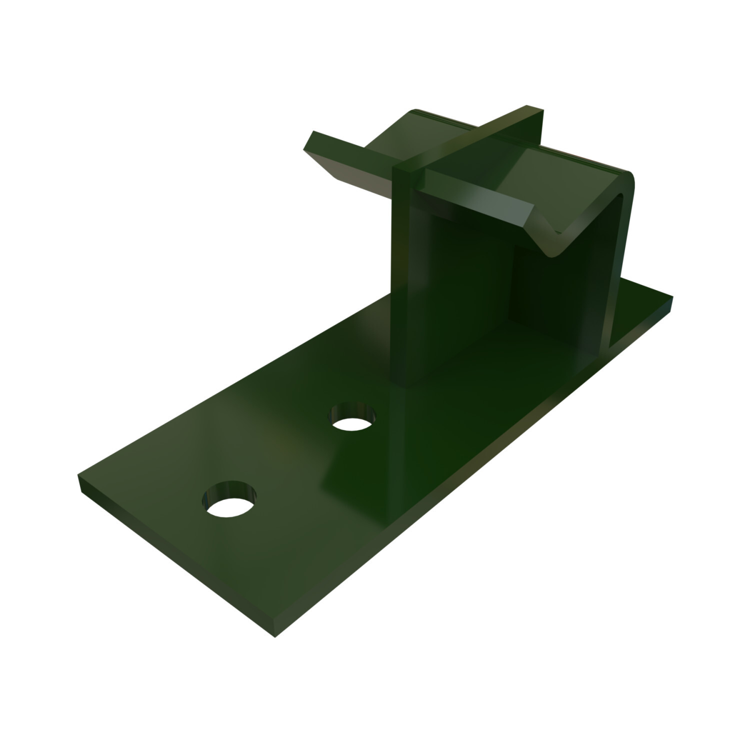 P2454-GR Double Axel Pipe Support, 1-5/8 in W x 1/4 in THK, For Use With 1-1/4 in Standard Pipe