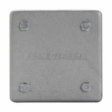 RSS1 2-Gang Junction Box, 4-1/2 in H x 4-1/2 in W x 4 in D, NEMA 3 NEMA Rating, Aluminum/Feraloy Iron Alloy