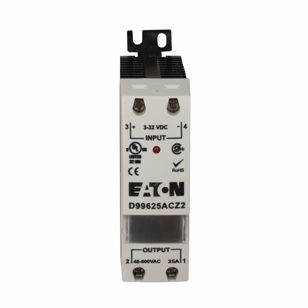 D99225ACZ1 Zero Cross Switch Solid State Relay, 25 A, 1NO 1 Form A SPST Contact