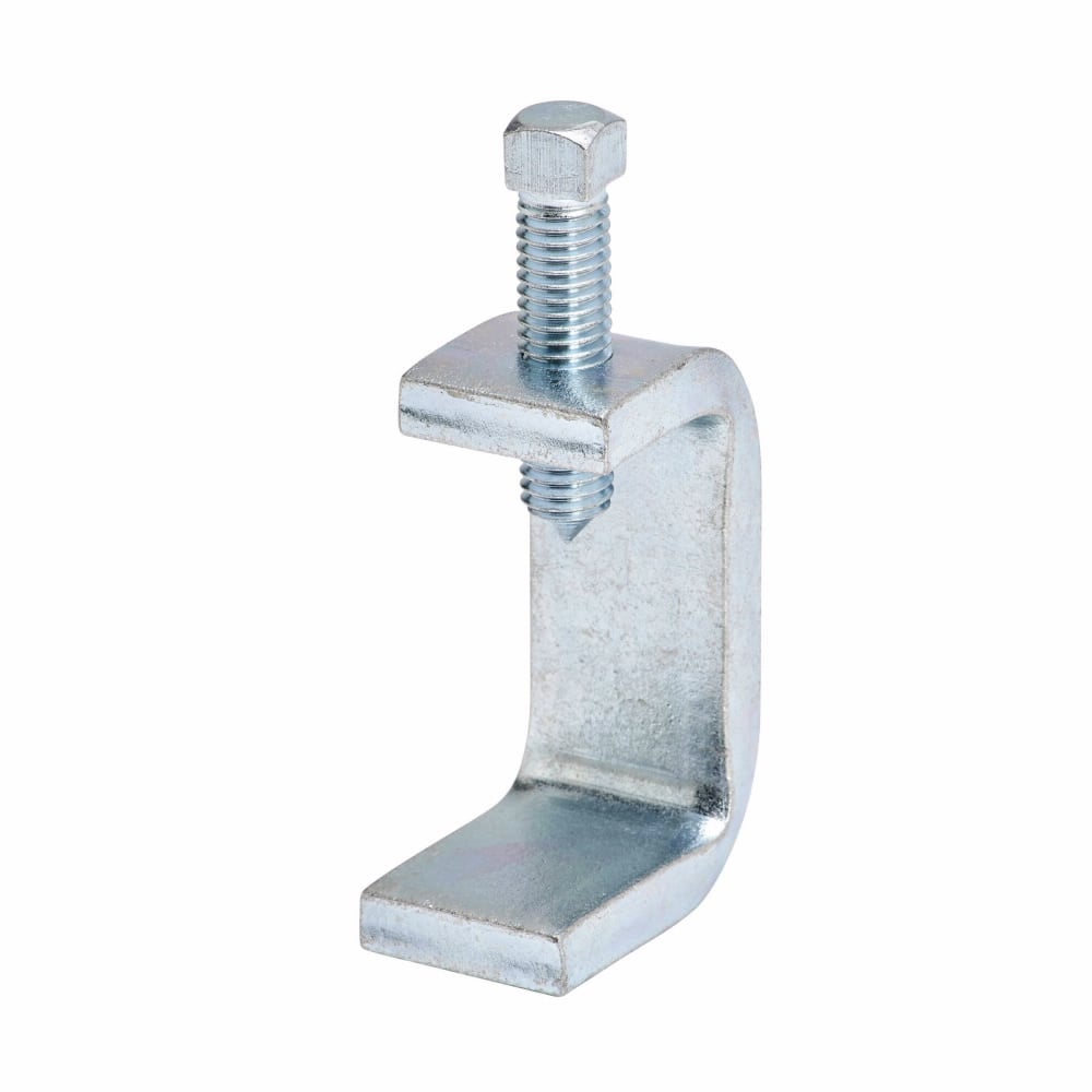 B435ZN Beam Clamp, 2-1/8 in THK Flange, 900 lb Load, Low Carbon Steel