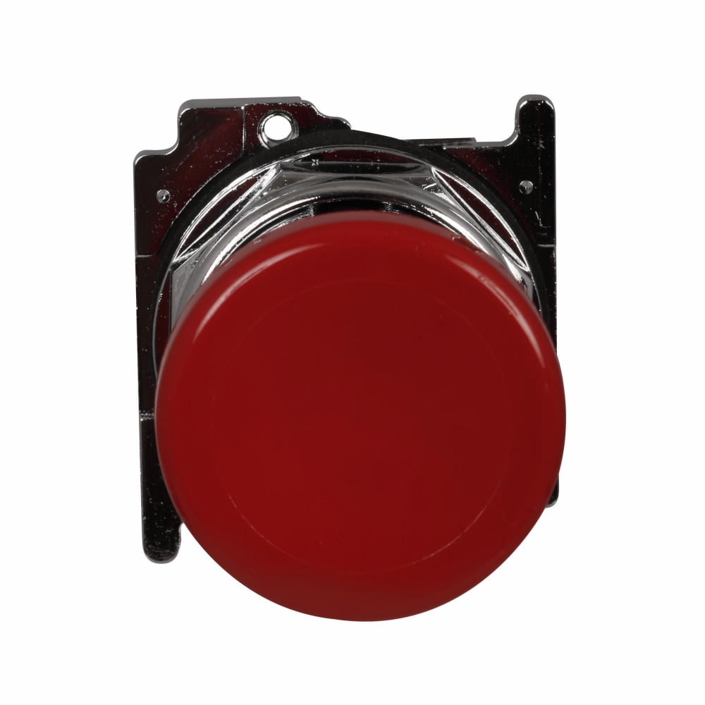 10250T122-3 Heavy Duty Oil/Watertight Non-Illuminated Pushbutton, 40 mm, 2NC Contact, Red