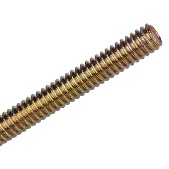 H104-1/4X6 Superstrut 100 Hanger Rod, UNC Thread, 1/4-20, 6 ft OAL, Steel