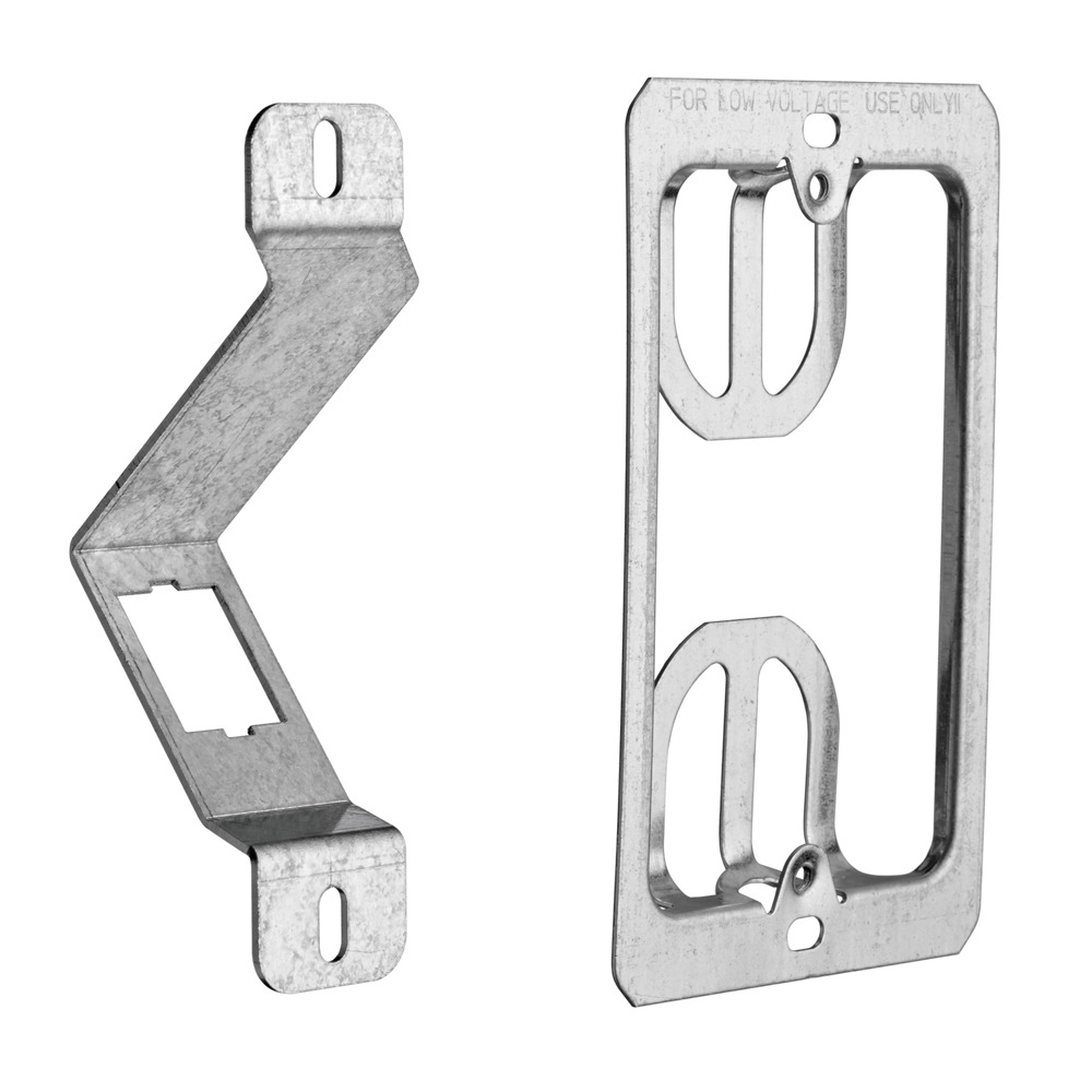 49223-BAK Bracket, For Use With NEMA-Style Electrical/Low Voltage Box and Mud Ring, Steel
