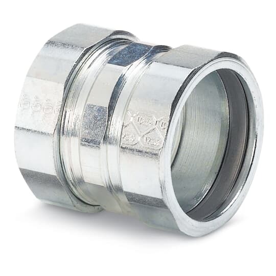HK-401 Rigid/IMC Compression Coupling, 1/2 inch, Malleable Iron, Zinc-Plated