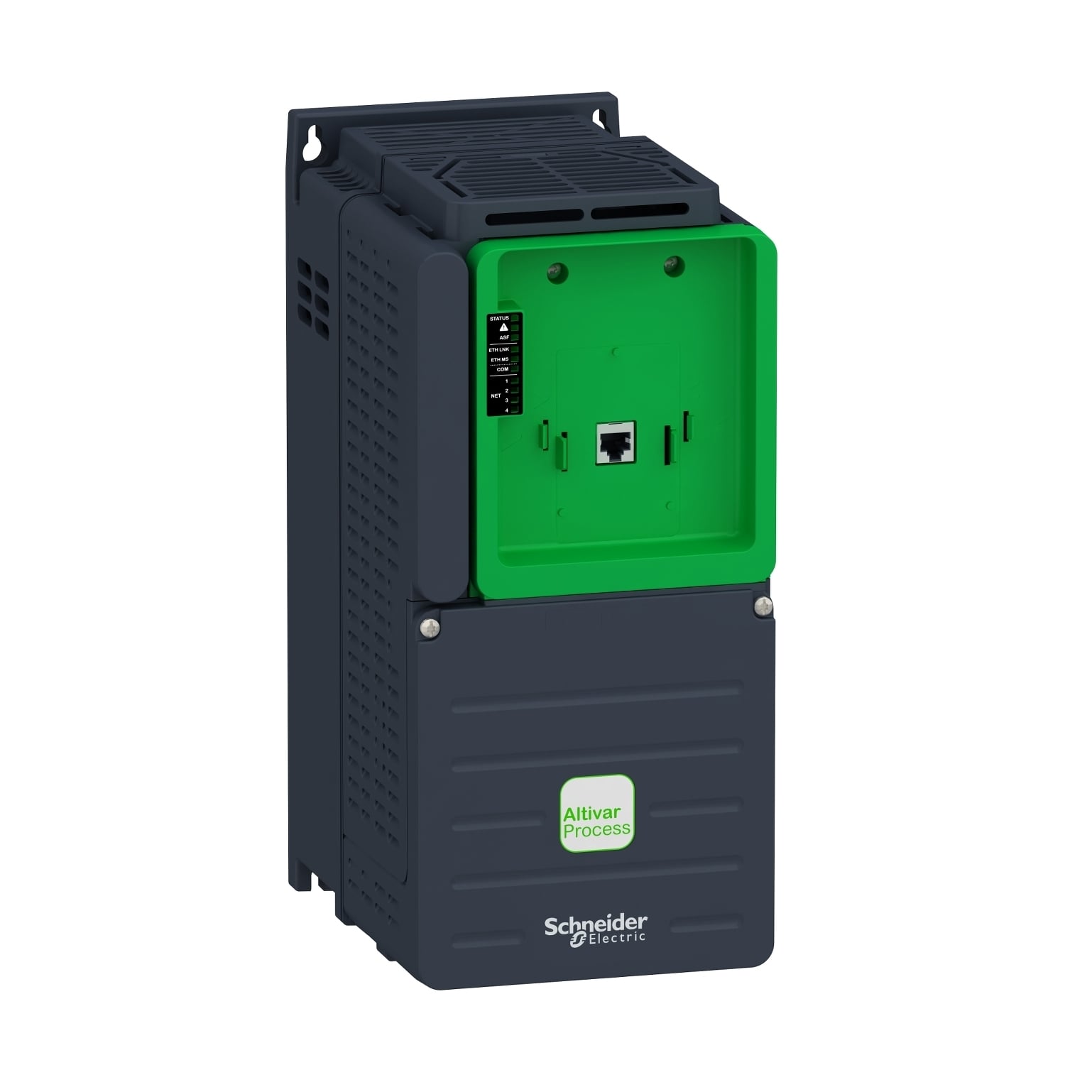 ATV630U75N4ZU ATV600 3-Phase Standard Variable Speed Drive, 380 to 480 V, 13.8, 11.9 A Normal Duty/10.5, 9.2 A Heavy Duty, 10 hp Normal Duty/7.5 hp Heavy Duty, 6.10 in W x 8.86 in D