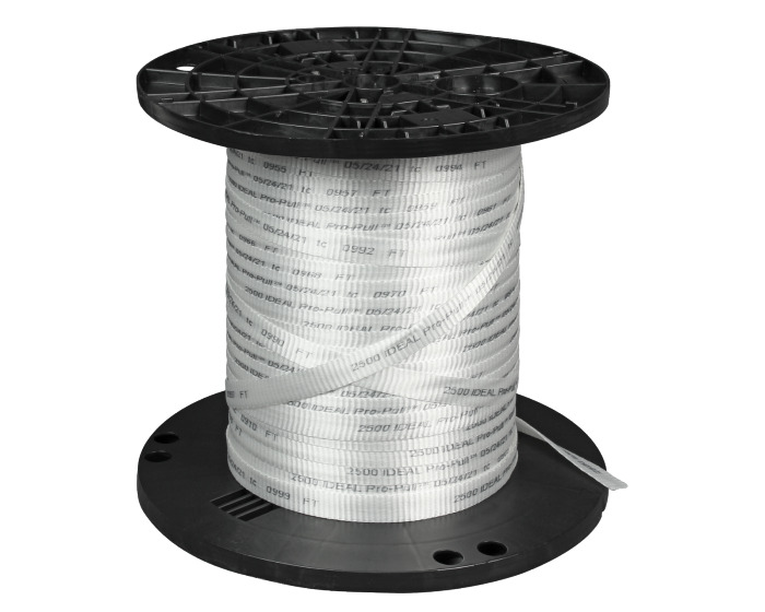 31-2500-30 Pro-Pull Stranded Measuring Pull Tape, 2500 lb Tensile Strength, 3000 ft L x 3/4 in W, Woven Polyester Fibre