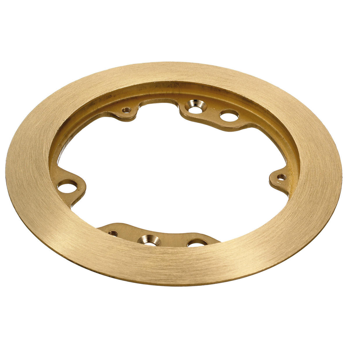 S3182 Machined Standard Carpet Flange, 5-1/4 in Dia, 5-1/4 in L, Brass