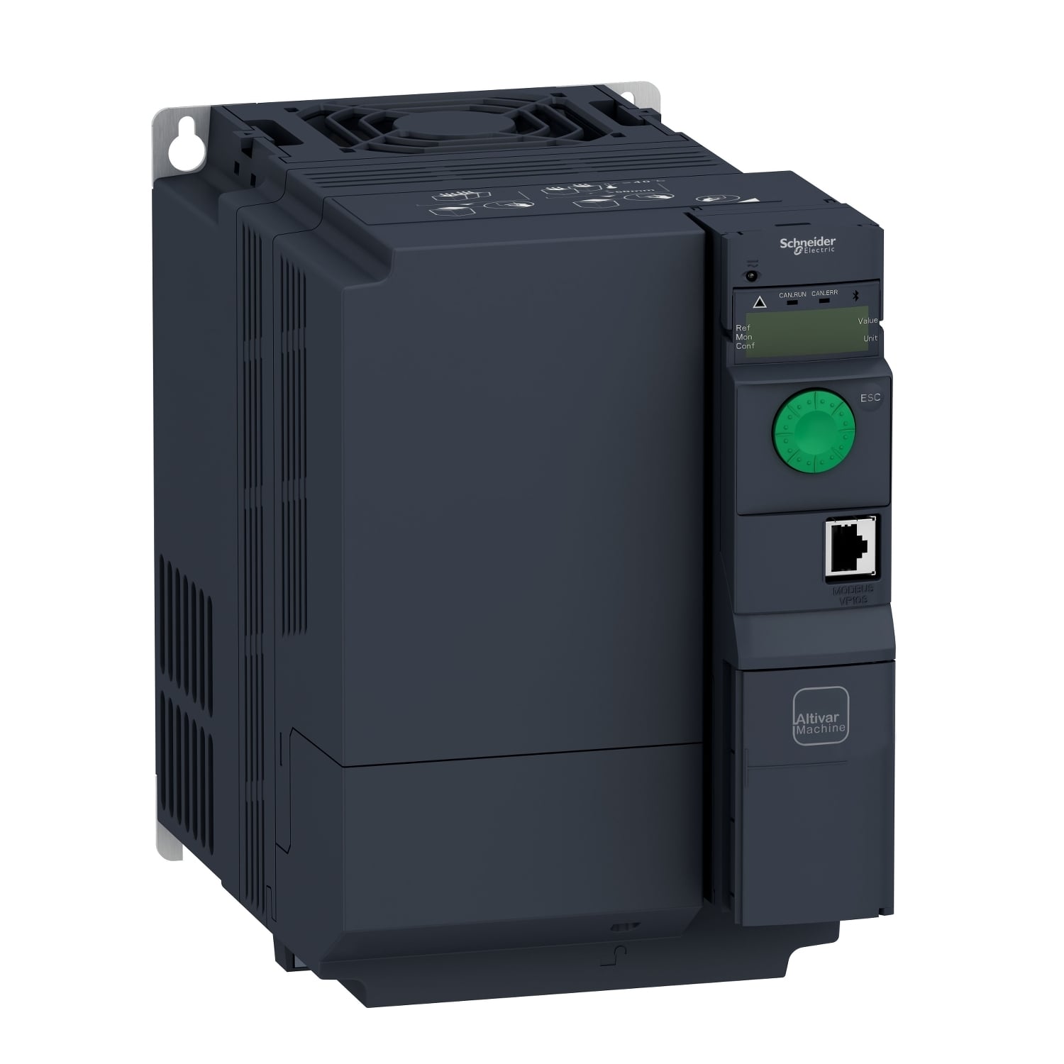 ATV320U75N4B Altivar 320 3-Phase Book AC Variable Speed Drive With Class C2 Integrated EMC Filter, 400/480 V AC, 18.7/26.5 A, 10 hp, 5.91 in W x 9.13 in D