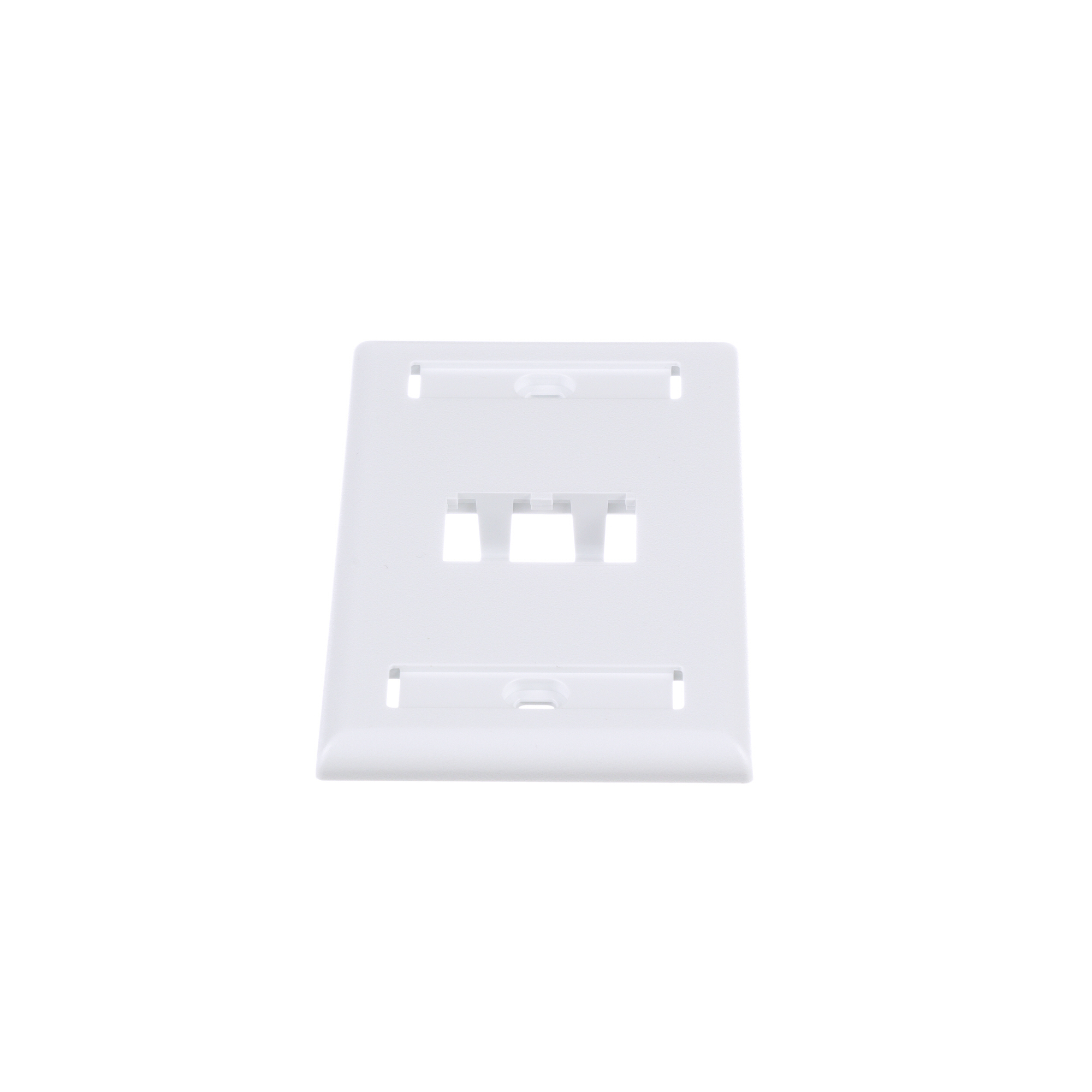 Mini-Com Single Gang Faceplate, 2 Port, White