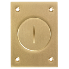 Hubbell Wiring Device Kellems, Floor and Wall Boxes, Flush ConcreteFloor Box Series, Cover, Rectangular (2-1/8"), Brass